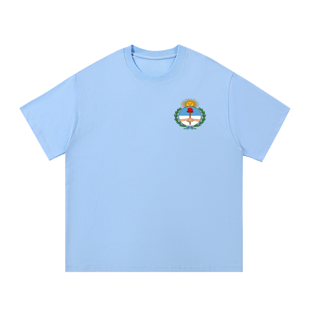 Unisex Essential Cotton T-Shirt Featuring an Argentina Flag Graphic Art Design