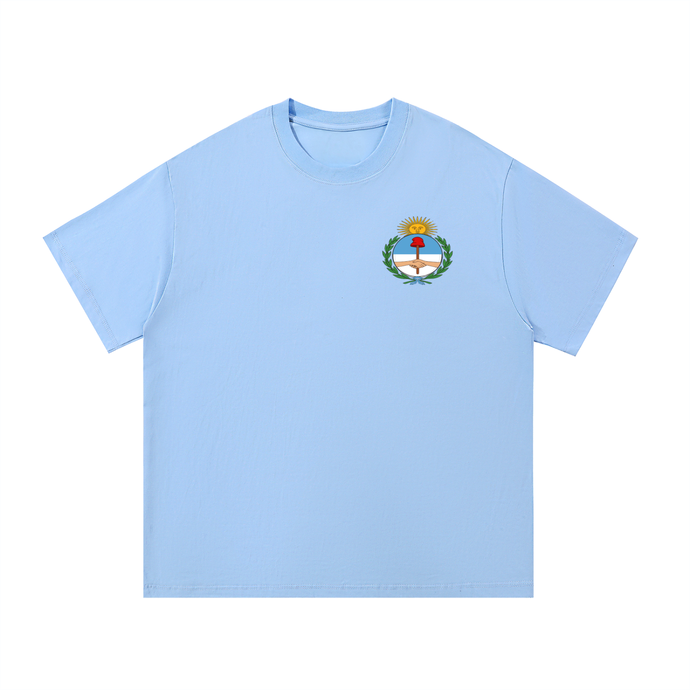 Argentina Flag Art Graphic Unisex Essential Cotton T-Shirt