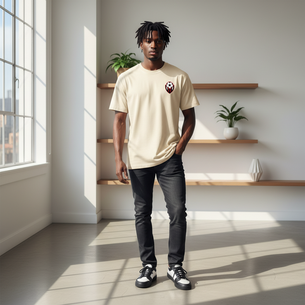 Trinidad Flag Themed Graphic Unisex Oversized T-Shirt