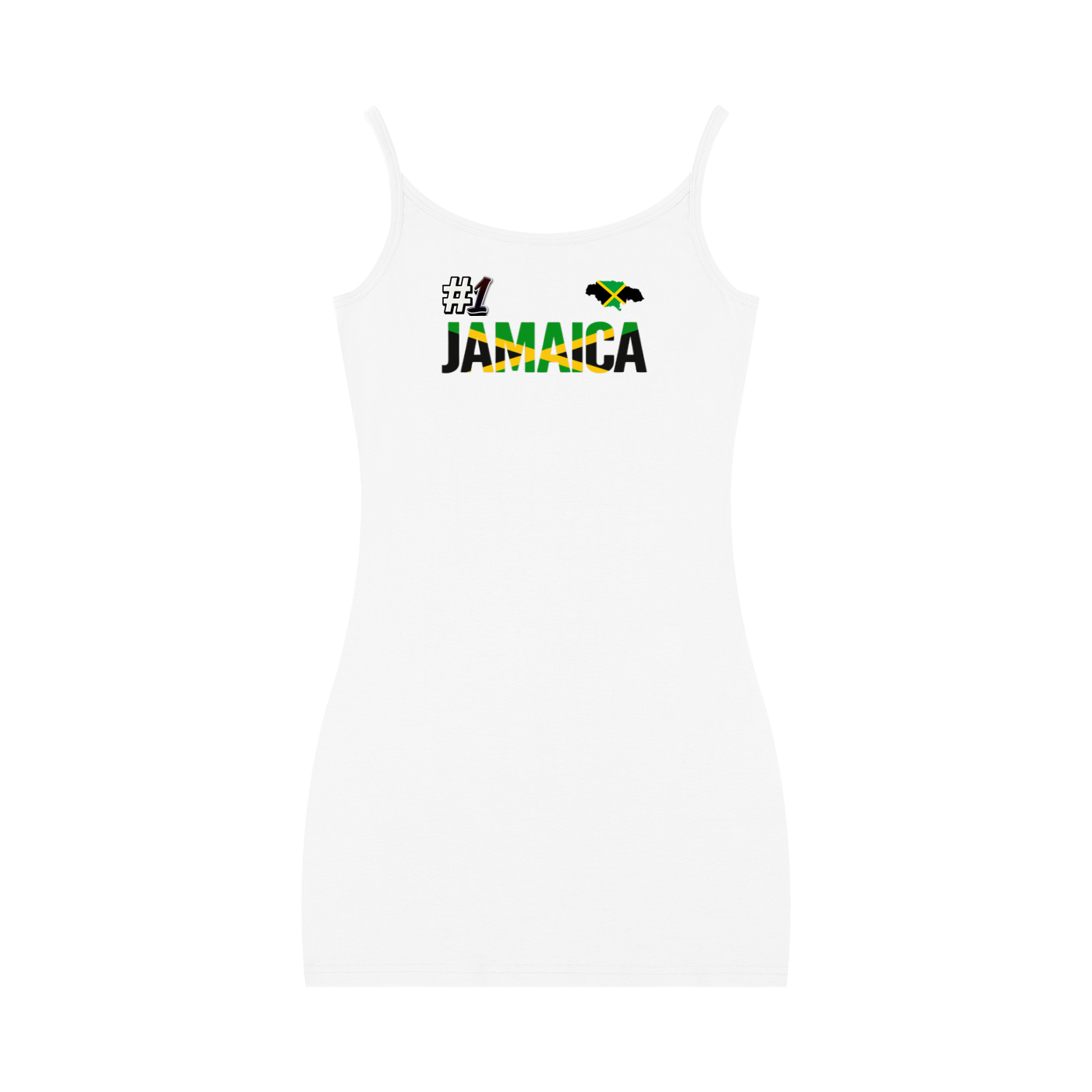 Jamaica Flag Themed Women's Solid Tight Sleeveless Dress