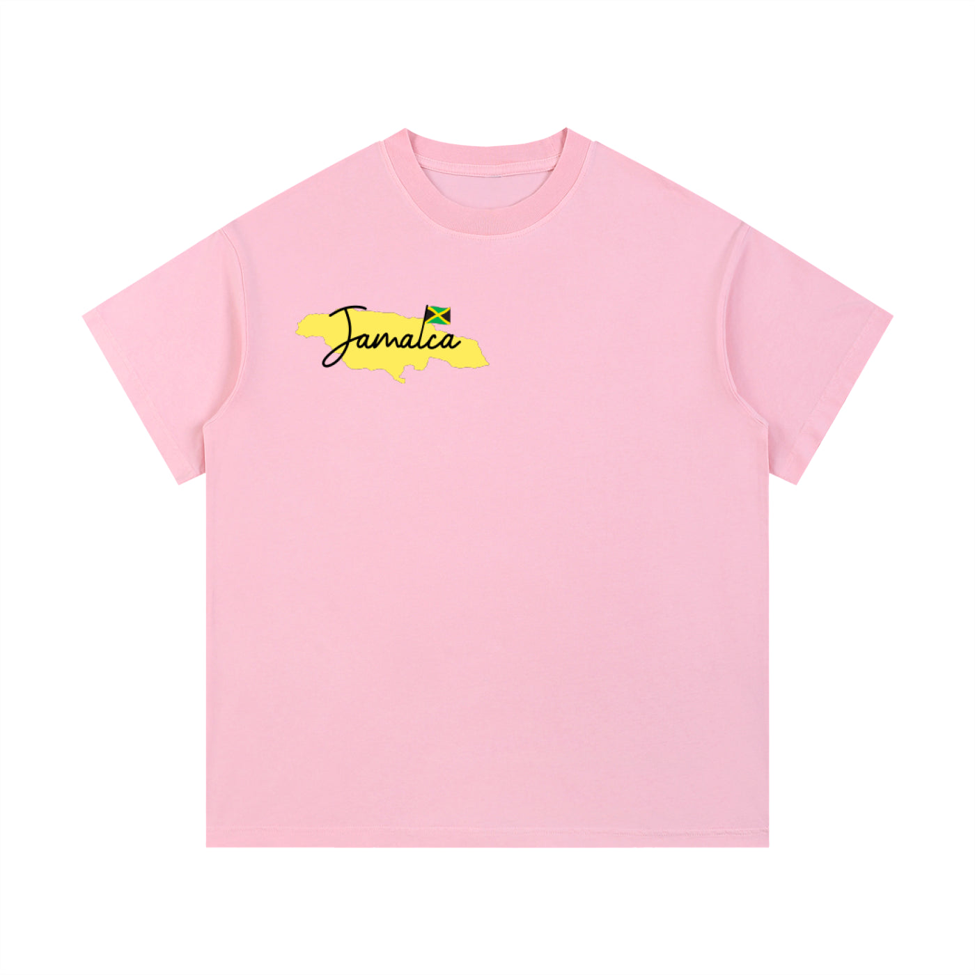 Jamaican Flag Themed Unisex Graphic Vintage Wash Cotton T-Shirt