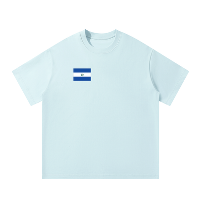 El Salvador Flag Themed Unisex Oversized T-Shirt