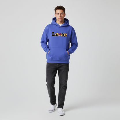 Koi Fish Graphic Oversize Fleeced Unisex Hoodie