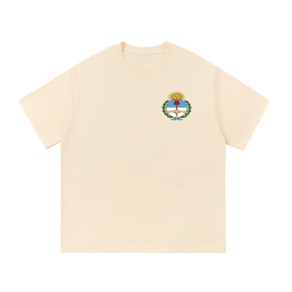 Argentina Flag Art Graphic Unisex Essential Cotton T-Shirt