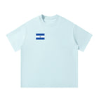 El Salvador Flag Themed Unisex Oversized T-Shirt ODMPOD