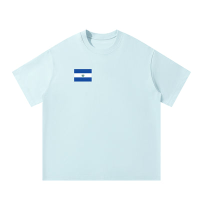 El Salvador Flag Themed Unisex Oversized T-Shirt