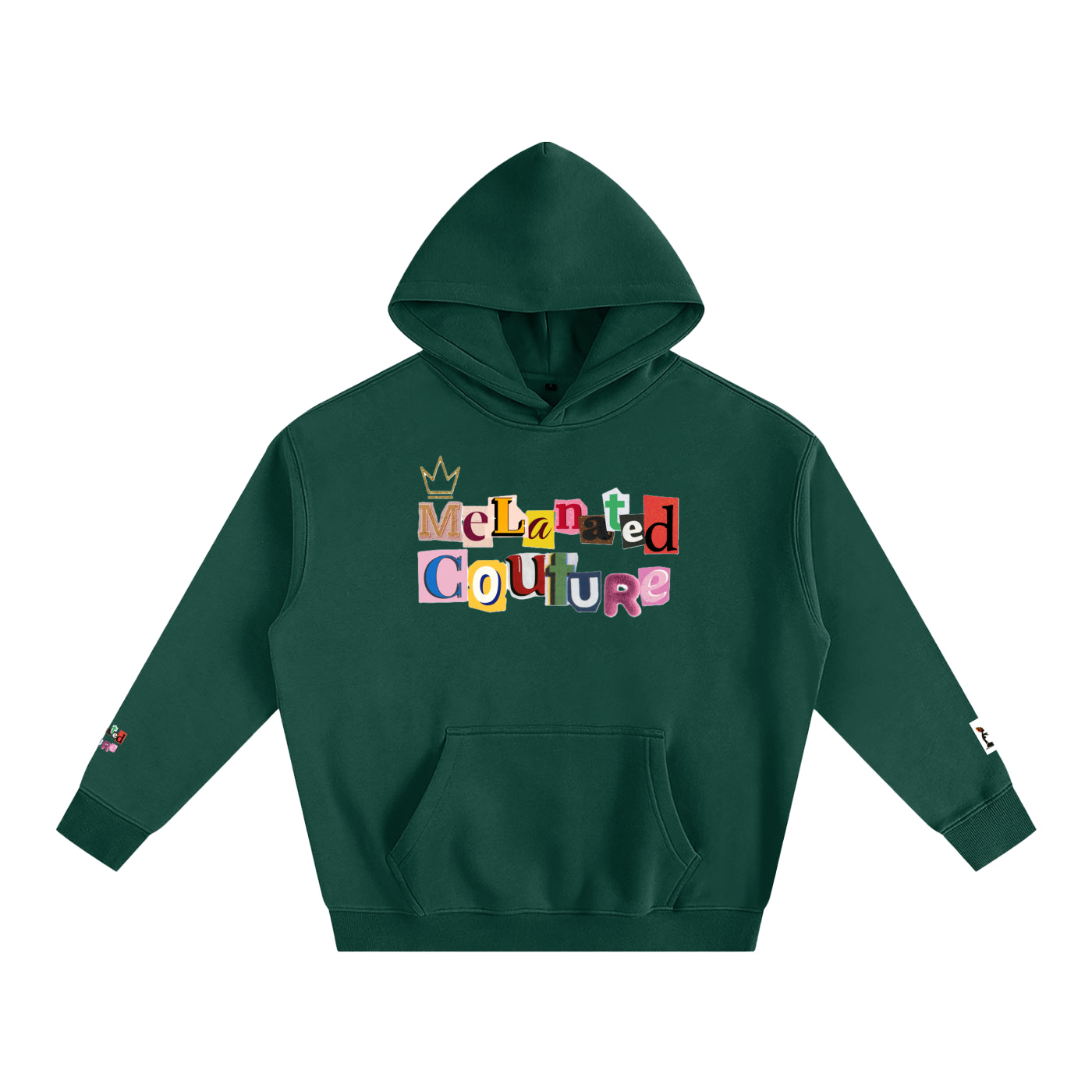Crowned Black Woman Art Graphic Unisex Oversize Fleeced Hoodie