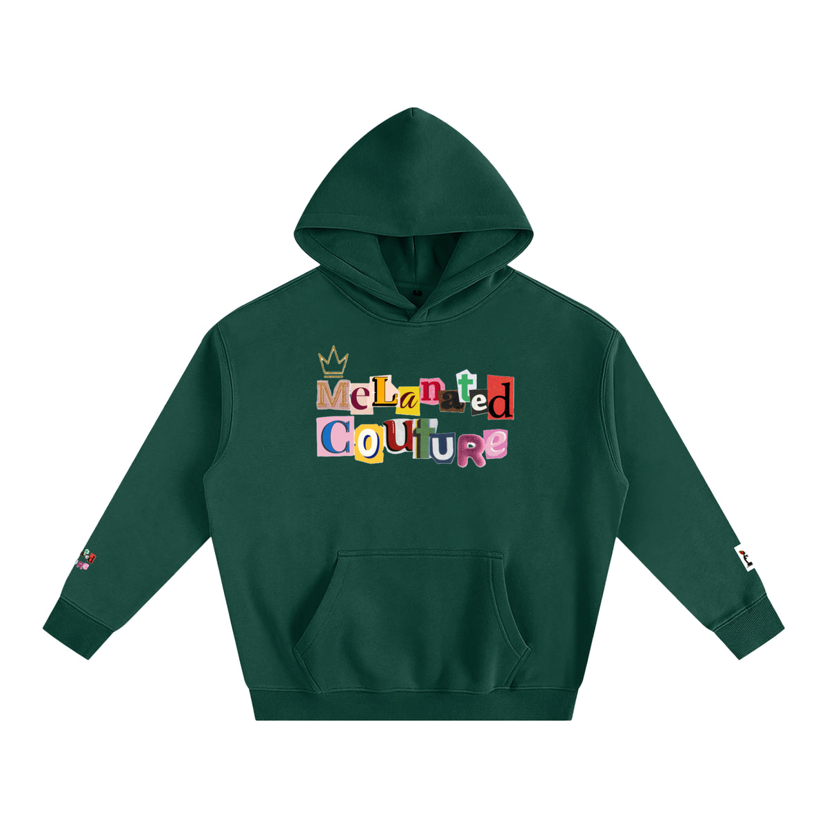 Crowned Black Woman Art Graphic Unisex Oversize Fleeced Hoodie ODMPOD