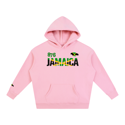 Jamaican Pride and Flag Themed Graphic Fleeced Unisex Hoodie