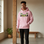 Jamaican Pride and Flag Themed Graphic Fleeced Unisex Hoodie