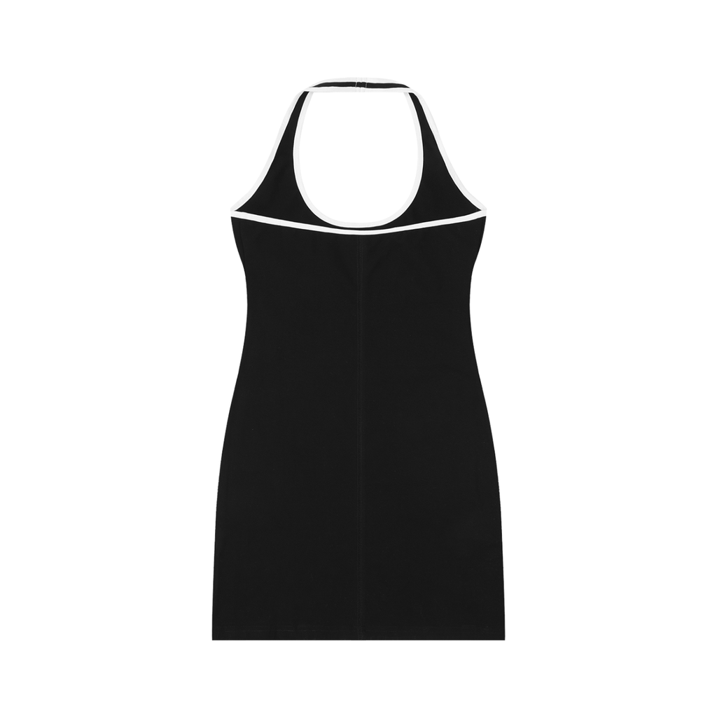 Ethiopia Flag Art Women's Binding Tight Halter Dress