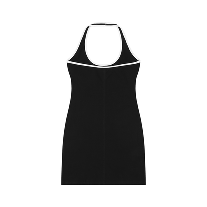 Ethiopia Flag Art Women's Binding Tight Halter Dress
