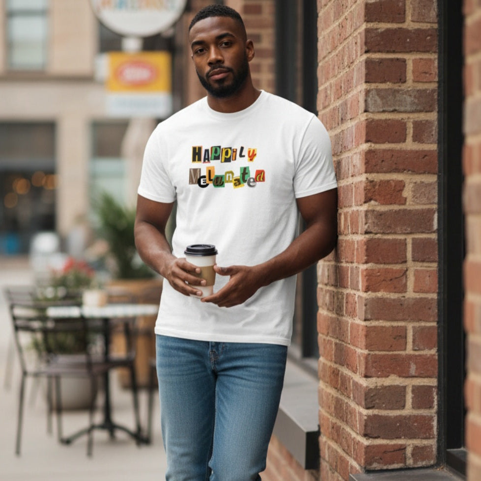 Crowned Black Woman Art Graphic Vintage Wash Drop Shoulder T-shirt