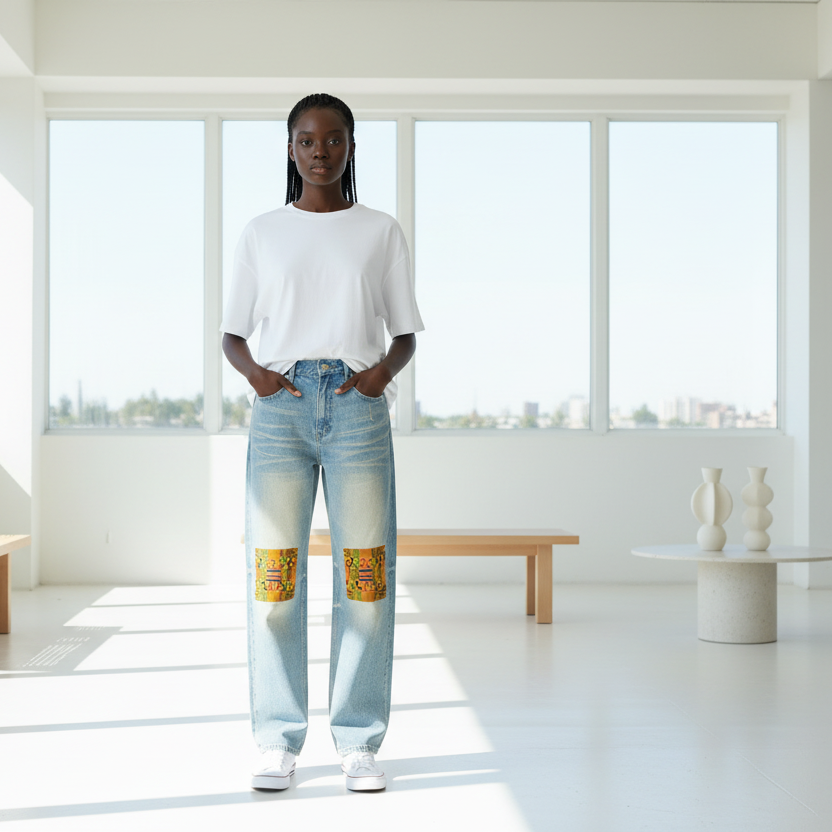 jeans,kente,fashion,pants