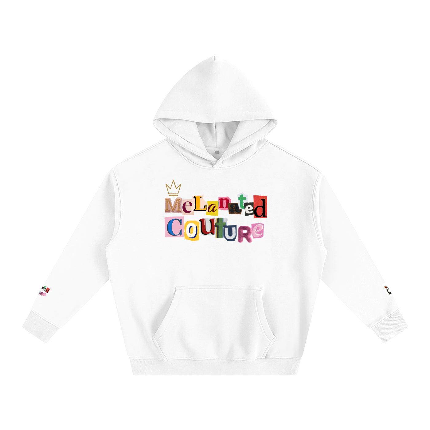 Crowned Black Woman Art Graphic Unisex Oversize Fleeced Hoodie