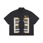 Piano Art Print Unisex Boxy Short Sleeve Shirt