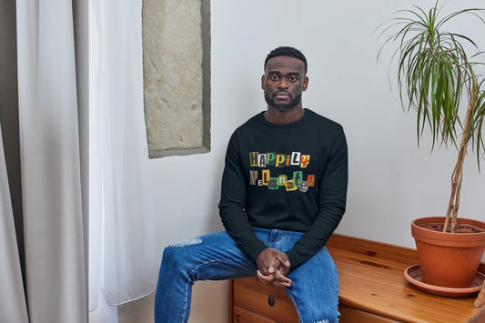 Graphic Unisex Long Sleeve T-shirt, Hand-Drawn Art & Empowering Quotes