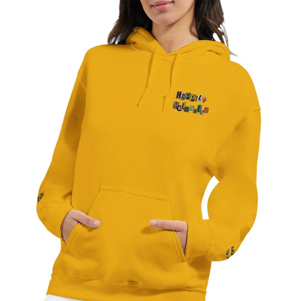 Artisan Embroidered Hoodie - Hand-Sketched Design, Unisex Classic Pullover
