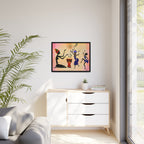 Original Hand Drawn Tribal Music Wall Art, Unique Ethnic Illustration