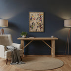 Handcrafted Tribal Music Artwork, Original Pen and Ink Drawing, Statement Wall Piece for Music Rooms
