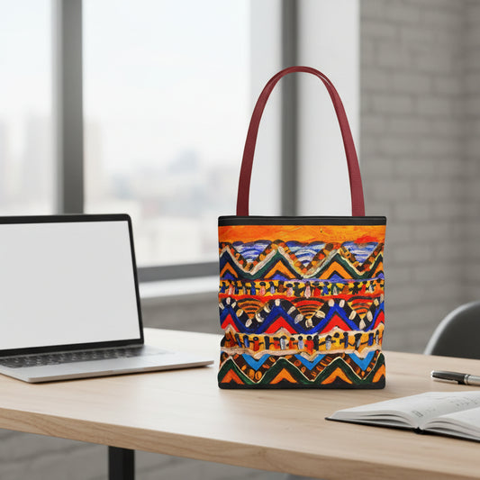 Handcrafted Aztec Print Weekender Bag - Spacious & Stylish Tote for Weekend Escapes