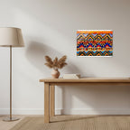 High-Quality Tribal Painting on Acrylic - Colorful, Impactful Art Print for Office & Living Space