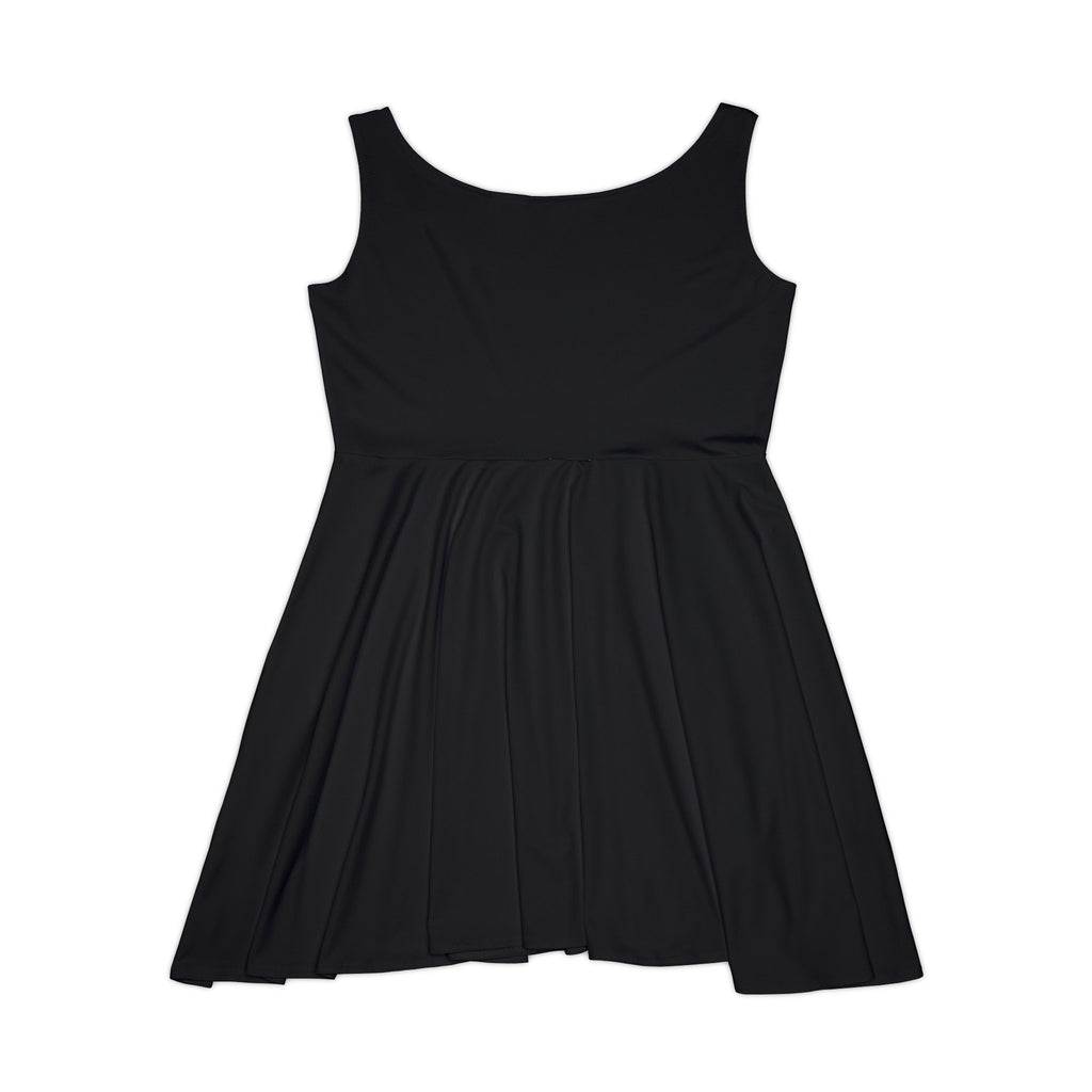 Boho Chic Handcrafted Women's Skater Dress – Tribal-Inspired Textile