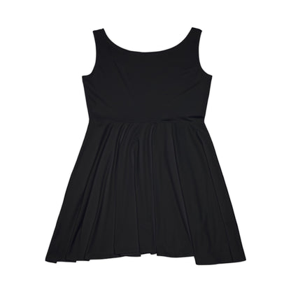 Boho Chic Handcrafted Women's Skater Dress – Tribal-Inspired Textile