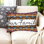 Bohemian Handcrafted Tribal Lumbar Pillow - Artisanal Textured Cushion Printify