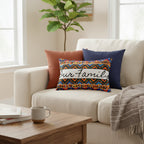 Bohemian Handcrafted Tribal Lumbar Pillow - Artisanal Textured Cushion Printify