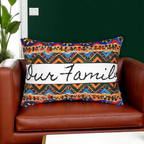 Bohemian Handcrafted Tribal Lumbar Pillow - Artisanal Textured Cushion Printify