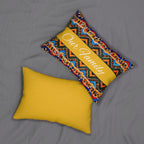 Ethnic Handmade Tribal Pattern Lumbar Pillow - Cozy and Decorative Sofa Accessory