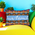 Tribal-Inspired Handcrafted Lumbar Pillow, Boho- Chic designed, Stylish Sofa Accessory Printify