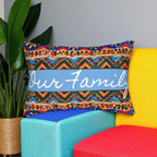 Tribal-Inspired Handcrafted Lumbar Pillow, Boho- Chic designed, Stylish Sofa Accessory Printify