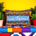 Tribal-Inspired Handcrafted Lumbar Pillow, Boho- Chic designed, Stylish Sofa Accessory Printify