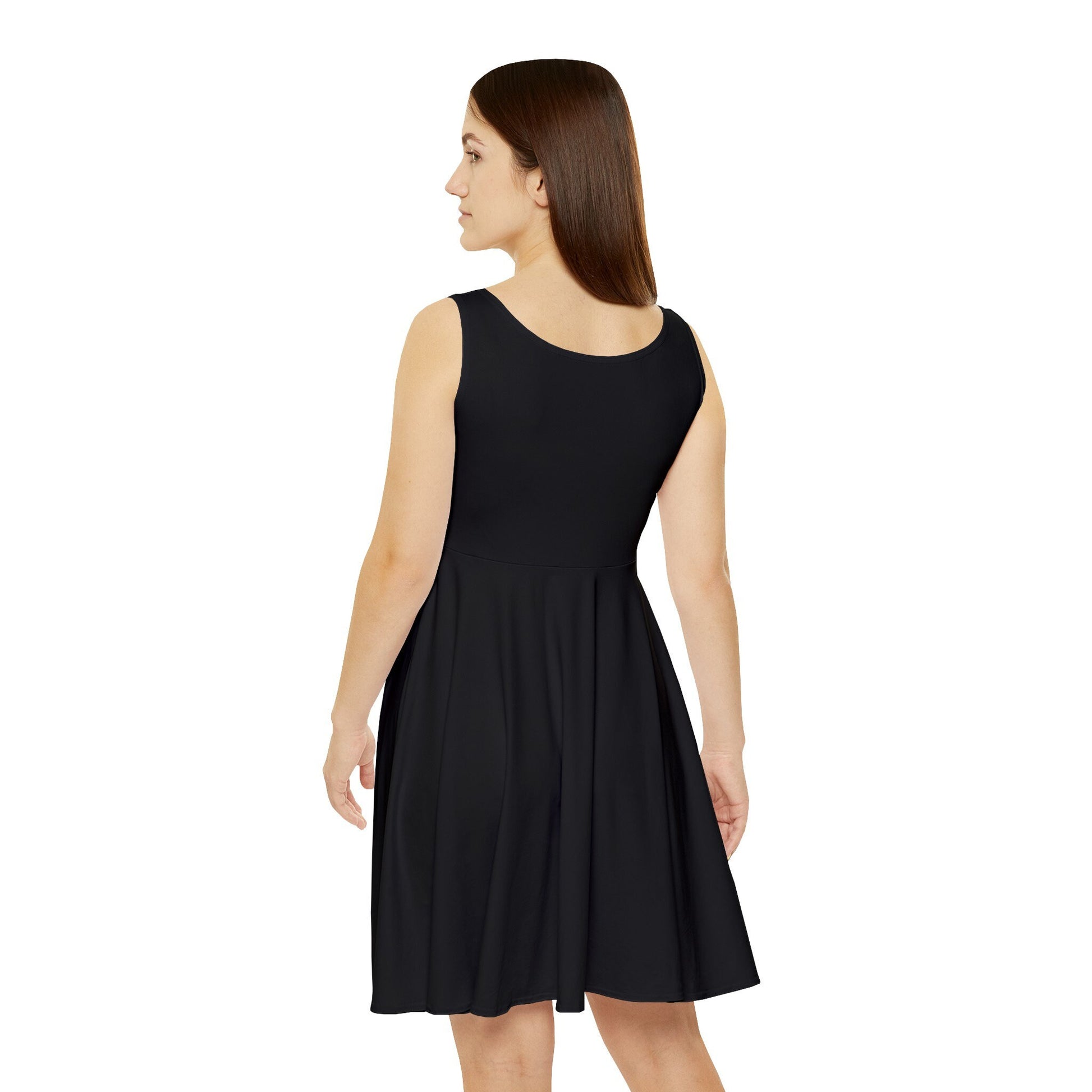 Boho Chic Handcrafted Women's Skater Dress – Tribal-Inspired Textile