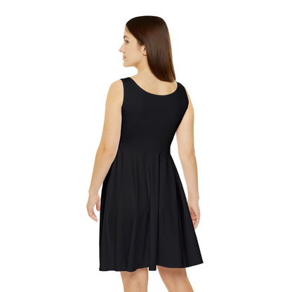Boho Chic Handcrafted Women's Skater Dress – Tribal-Inspired Textile