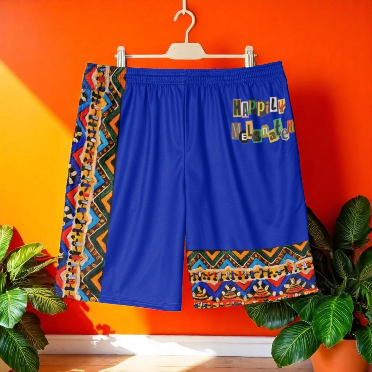 Handcrafted Tribal Patterned Men's Jersey Shorts - Unique Ethnic Print Lounge Wear - Ideal Gift for Him
