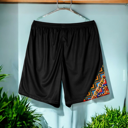 Handcrafted Tribal Patterned Men's Jersey Shorts - Unique Ethnic Print Lounge Wear - Ideal Gift for Him