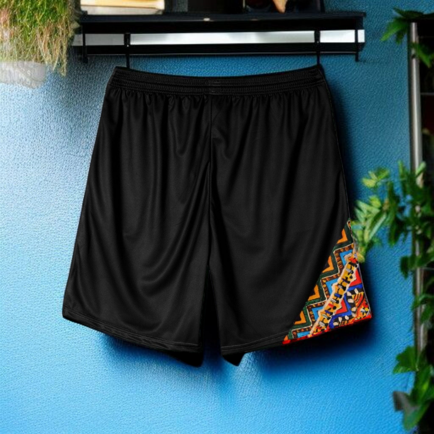 Handcrafted Tribal Patterned Men's Jersey Shorts - Unique Ethnic Print Lounge Wear - Ideal Gift for Him
