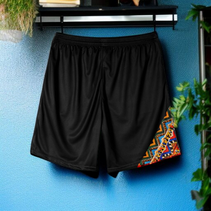 Handcrafted Tribal Patterned Men's Jersey Shorts - Unique Ethnic Print Lounge Wear - Ideal Gift for Him