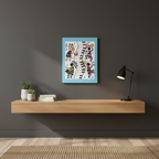 Tribal Music Wall Art, Original Hand Drawn Piece, Cultural Home Decor Teespring