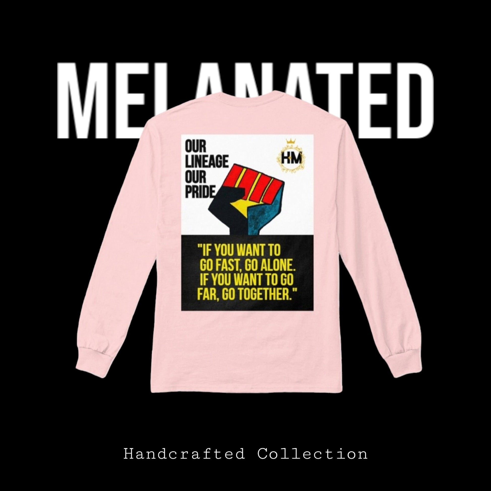 Graphic Unisex Long Sleeve T-shirt, Hand-Drawn Art & Empowering Quotes