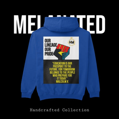 African Streetwear Unisex Pullover Hoodie, Hand-Drawn Art & Empowering Quotes