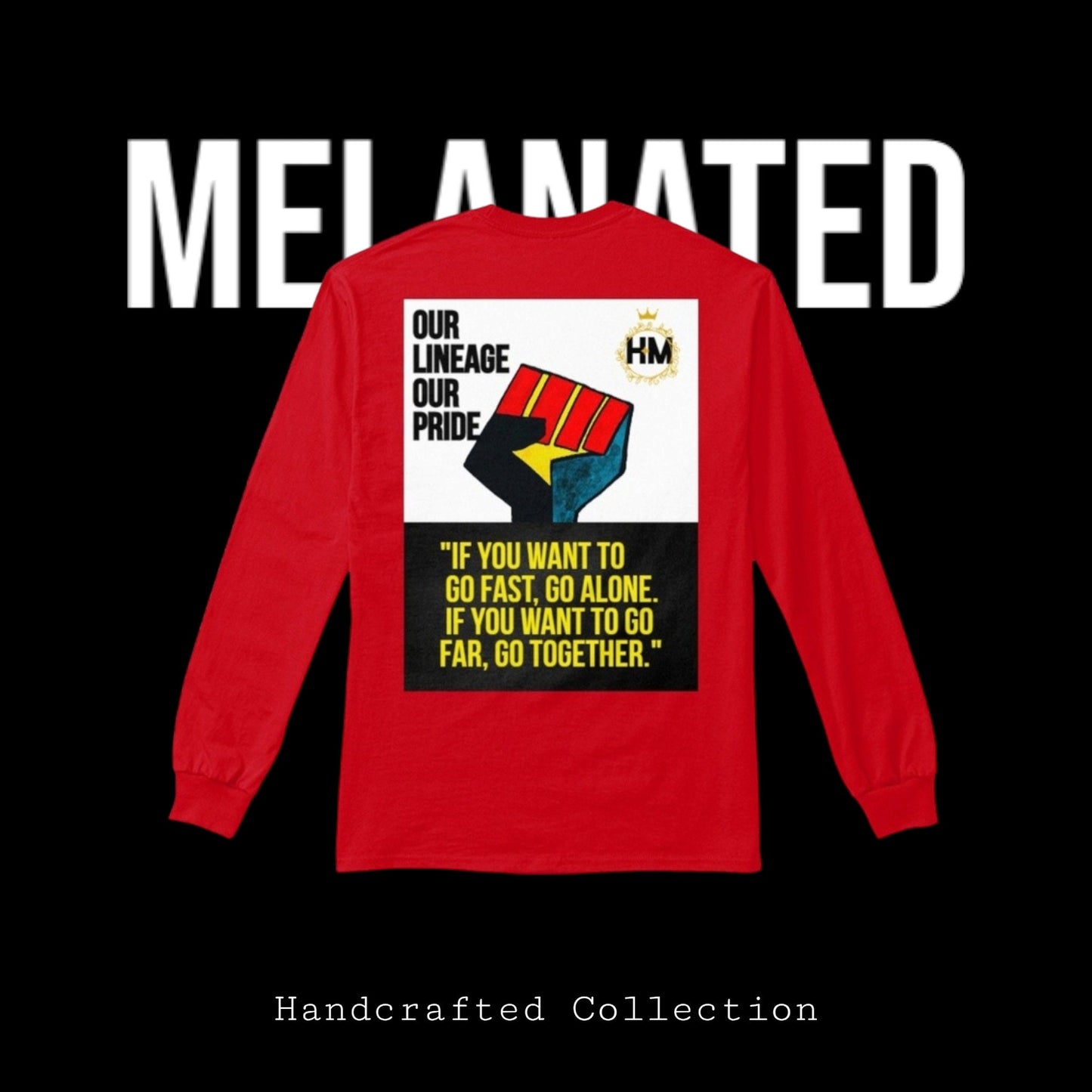 Graphic Unisex Long Sleeve T-shirt, Hand-Drawn Art & Empowering Quotes