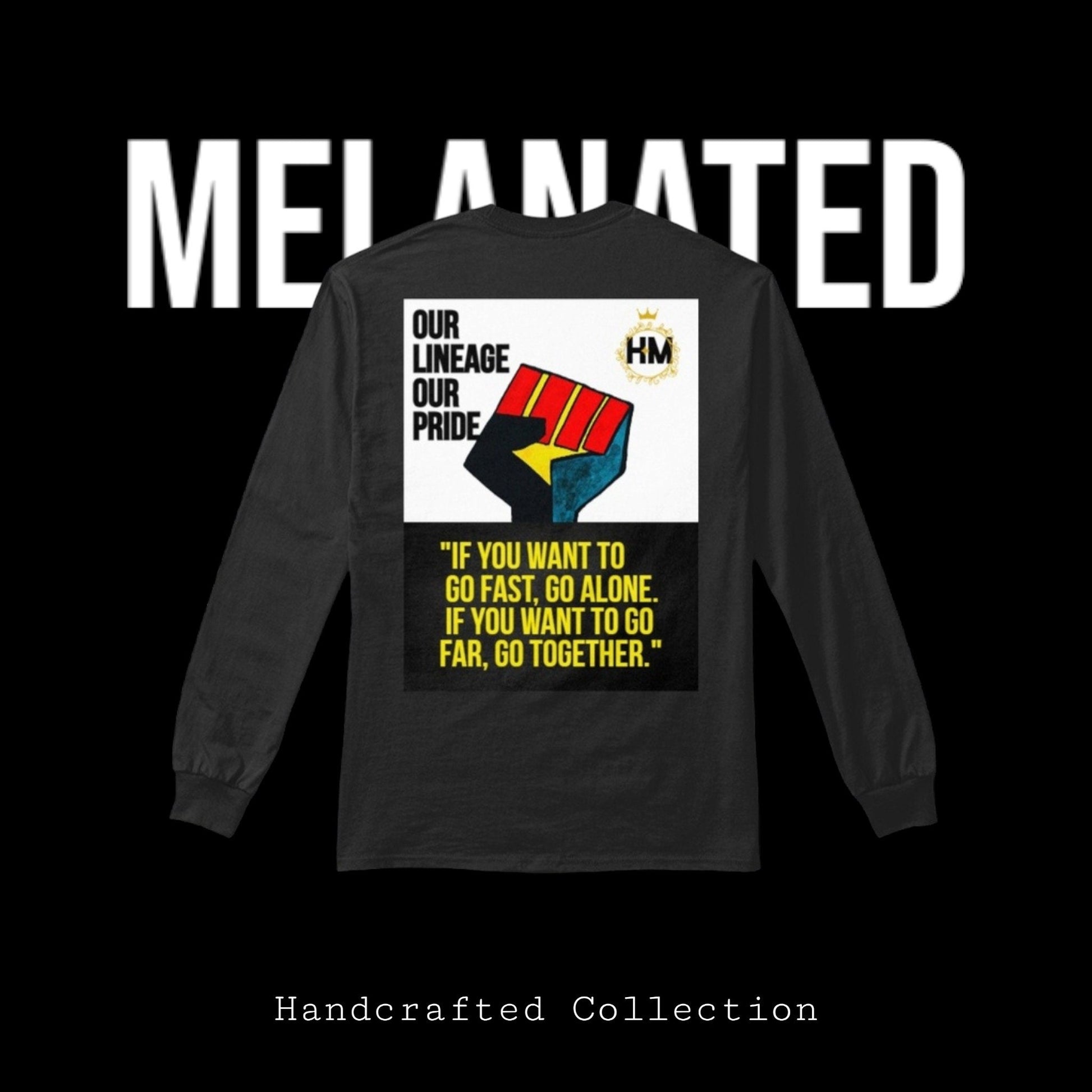 Graphic Unisex Long Sleeve T-shirt, Hand-Drawn Art & Empowering Quotes