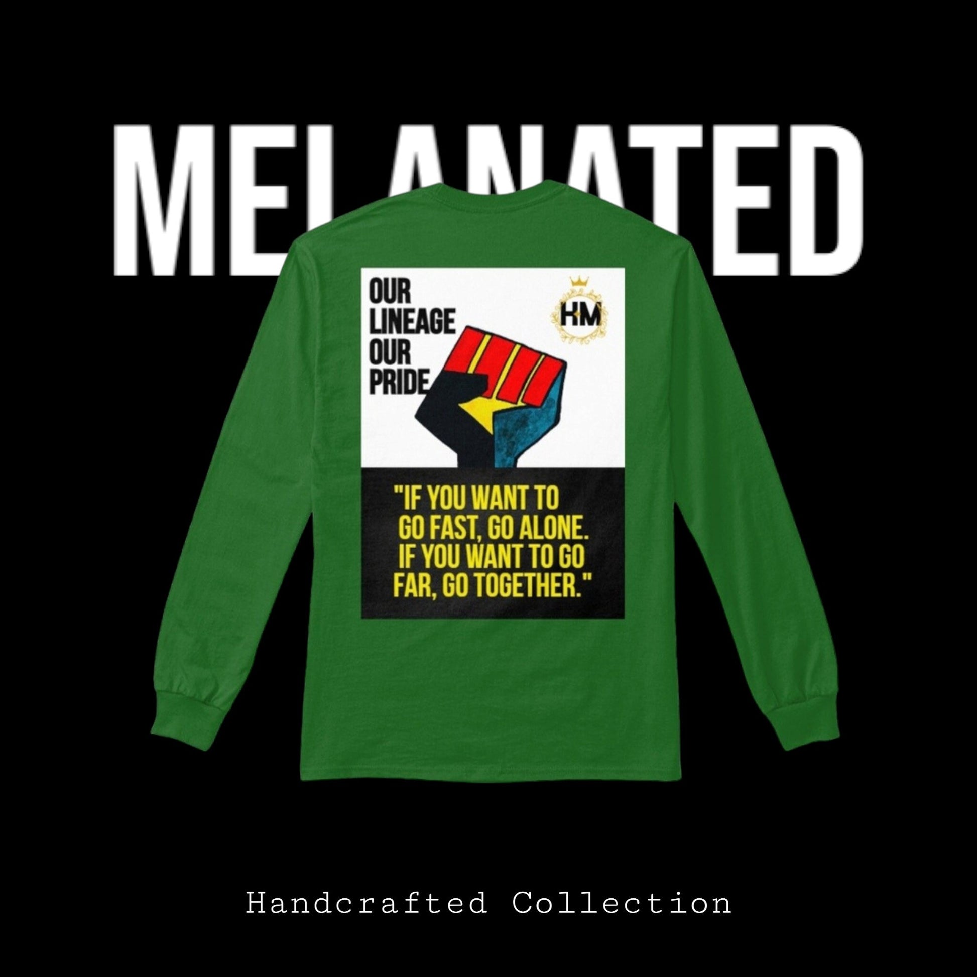 Graphic Unisex Long Sleeve T-shirt, Hand-Drawn Art & Empowering Quotes