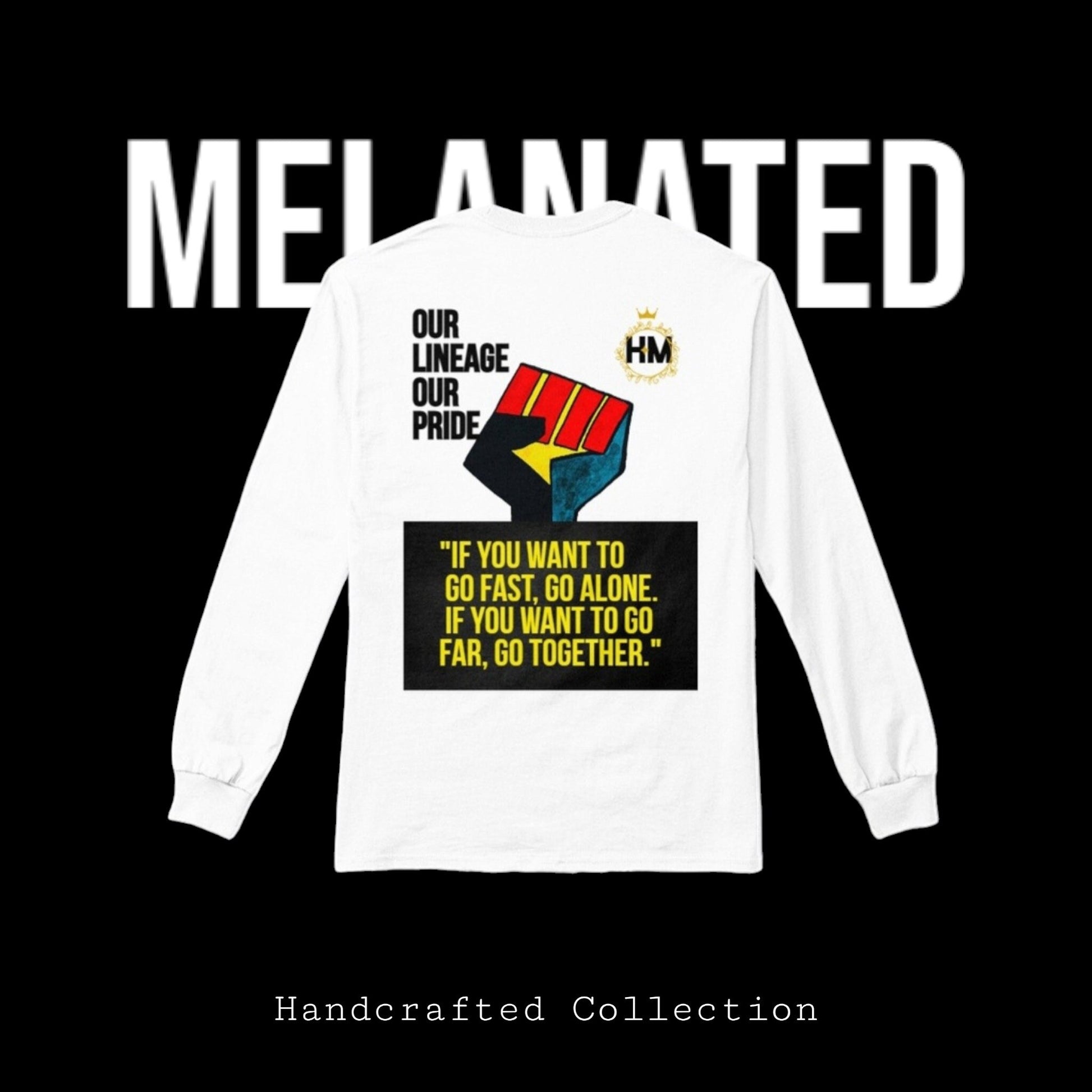 Graphic Unisex Long Sleeve T-shirt, Hand-Drawn Art & Empowering Quotes