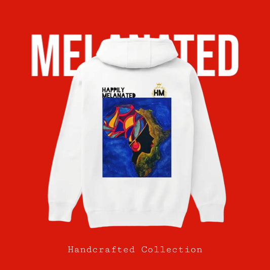 African-Inspired Unisex Hoodie, Handcrafted Unisex Streetwear, Bold Ethnic Motifs