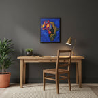 Ethnic Wall Art - Abstract Africa Map Painting on Canvas, Detailed Handcrafted Continent Illustration